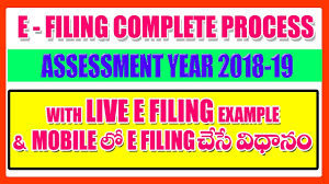 The deadline for itr filing is every april 15 following the close of a taxable year. Income Tax Return E Filing In Telugu Ay 2018 19 Youtube