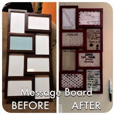 Picture Frame Collage Turned Into A Message Board Diy House Projects Picture Arrangements Decorating 101