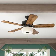 Led indoor brushed nickel ceiling fan with light. Joss Main 52 Sina 5 Blade Standard Ceiling Fan With Pull Chain And Light Kit Included In 2021 Ceiling Fan With Light Ceiling Fan Ceiling Fan Light Kit