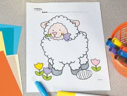The illustration is available for download in high resolution quality up to 3000x2277 and in eps file format. Easter Lamb Free Printable Coloring Page Fun365