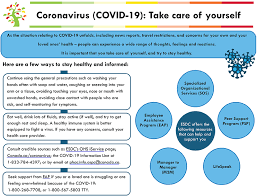 The new rules for travellers: Coronavirus Covid 19 Take Care Of Yourself Infographic Canada Ca
