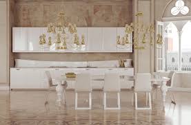 This beautiful contemporary gray and white kitchen offers a large open plan layout with an island big enough to seat three eat in diners. Choosing White And Gray Color Complete With A Trendy Decor To Apply In Your Kitchen Design Ideas Roohome