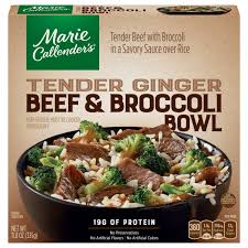 Maybe you would like to learn more about one of these? Marie Callender S Tender Ginger Beef Broccoli Bowl Shop Entrees Sides At H E B