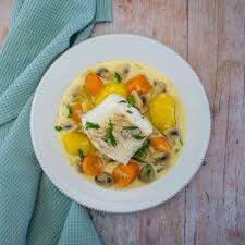 Blanquette De La Mer Au Cabillaud La Cerise Sur Le Maillot Recette Blanquette De La Mer Plats Mijotes Recette Poisson