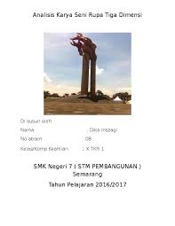 We did not find results for: Doc Analisis Karya Seni Rupa Tiga Dimensi Smk Negeri 7 Stm Pembangunan Semarang Dika Inszagi Academia Edu