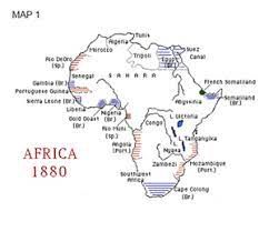 Compare the africa map to the political map of africa in your textbook. Africa