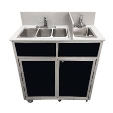 compact portable sink 4 compartment