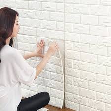 Maybe you would like to learn more about one of these? 3d White Brick Wallpaper Brick Pattern Wall Stickers Brick Effect Wallpaper For Bedroom Living Room Buy Online In Dominica At Dominica Desertcart Com Productid 48099560