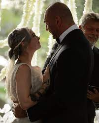 Dave and sarah tied the knot in a beautiful outdoor ceremony with lots of splendor and white flowers in october 2015. October 3 2015 Wwe Superstar Dave Batista David Bautista Married Girlfriend Sarah Jade In Tampa Florida Sar William Regal Wedding Guest List Wedding Vows