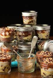 Sweet chocolate cream in jar isolated on white. Rocky Road Toffee Fudge Jars The Cafe Sucre Farine