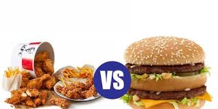 Most of those calories come from fat (47%) and carbohydrates (34%). The Great Fast Food Fight Mcdonald S Versus Kfc