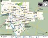 Map of Tulsa City, Oklahoma | Air and space museum, Tulsa usa, Tulsa