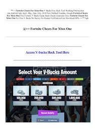 Fortnite skins hack no survey fortnite free skins code xbox Fortnite Cheats For Xbox One 233 Pages 1 7 Flip Pdf Download Fliphtml5