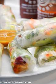 Vietnamese Summer Roles Verena S World Easy Food Recipes Vietnamesische Sommerrollen Rezepte Asiatische Rezepte