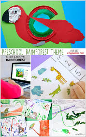 Jungle animals worksheets & activities for preshool & kindergarten. Preschool Activities Rainforest Theme Artsy Momma