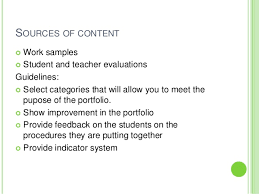 By reflection on their own workstudent. Portfolio Assessment