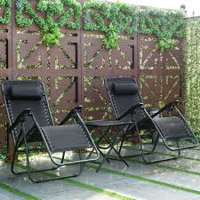Giantex Folding 3pc Zero Gravity Reclining Lounge Chairs Table Op3475bk Lounge Chair Outdoor Outdoor Furniture Folding Beach Lounge Chair