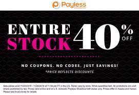 Pinned November 25th 40 Off Everything At Payless Shoesource Ditto Online Thecouponsapp Shopping Coupons Payless Shoesource Coupons