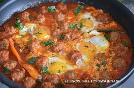 Ojja Aux Boulettes Et Aux Oeufs Le Sucre Sale D Oum Souhaib Plats Ramadan Recettes De Cuisine Recette Facile