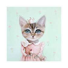 Cat Cat Print Cat Gifts Pictures For Kids Cat Painting Cat Pictures Animal Paintings Whimsical Animal Art Girl Ar Cat Painting Animal Paintings Cat Art
