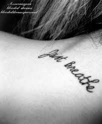 Lifes Like An Hourglass Glued To The Table No One Can Find The Rewind Button Girl So Cradle Your Head In Your Hands Just Breathe Tattoo Tattoos Neck Tattoo