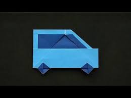 Stop Motion Origami Auto Faltanleitung Hadi Tahir Youtube Meios De Transporte Artes Papelaria