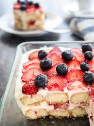Directions in a large bowl, dissolve gelatin and sugar in water; Strawberry Tiramisu No Raw Eggs No Alcohol No Coffee