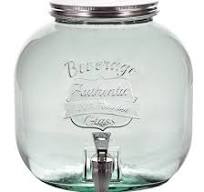 Couronne Company Authentic Glass Beverage Dispenser w/ Spigot, 202.9 oz,  Clear, 1 Piece