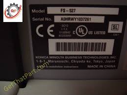 Technical specifications bizhub c452/c552/c652 and bizhub c652ds 1 warm up time may vary depending on the operating environment and usage tray 4 1,000 sheets; Konica Minolta Bizhub C452 C552 C652 Fs 527 Floor Finisher Option Assy