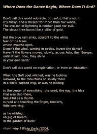 Where Does The Dance Begin Where Does It End By Mary Oliver