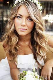 Hairstyles With Flower Crowns For Wedding Lilostyle Bride Hairstyles Long Hair Styles Flower Crown Hairstyle