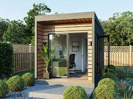 Solo 1 Backyard Office Starting At 20 000 Bay Modular Prefab Homes Modular Buildings Sustainable Mod Backyard Office Prefab Homes Backyard Studio