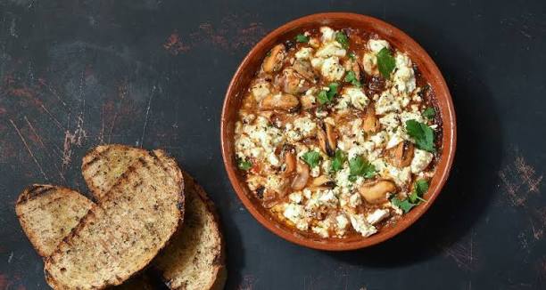 Mussels Saganaki