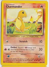 Rookie cards, autographs and more. Pokemon Base Set Common Card 46 102 Charmander Amazon Co Uk Toys Games