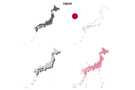 Check spelling or type a new query. Japan Outline Map Set Graphic By Davidzydd Creative Fabrica