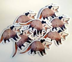 Yelling Possum Sticker Animal Sketches Possum Awesome Possum