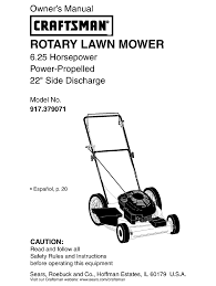 Read online craftsman lawn mower manual. Craftsman 917 379071 Owner S Manual Pdf Download Manualslib