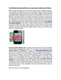 Install lastest version of itunes. Calameo Free Iphone 4s Unlock Software An Easy Way To Unlock Your Iphone