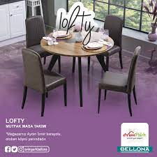 lofty serisinin asaletiyle tasarlanmis mutfak masa takimi simdi sofralariniza yepyeni bir hava katacak evimpark bellona aydin mutfak