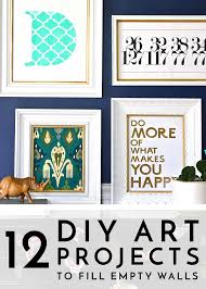 This easy diy black and white abstract art project always gets people! 12 Diy Art Projects To Fill Up Your Empty Walls Tips Forrent