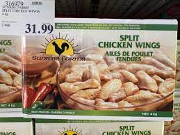 Bake for 20 minutes, turn wings over and bake for an additional 20 minutes. Sunrise Farms Chicken Wings Costco Costco Sunrise Farms Chicken Burgers Review 1 Cups Panko Bread Crumbs