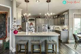 It has slight gray undertones in it that keep it from being too bright, but also has enough blue in it that it shows up as a true color on your walls. 21 Ways To Style Gray Kitchen Cabinets
