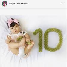 meyvelerle aylik bebek konsept fotograflari neseli sus evim yenidogan kiz bebek yenidogan resimleri bebek