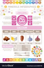 calcium mineral supplements rich food icons