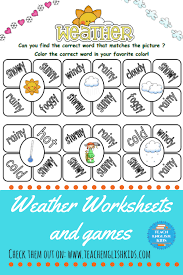 Weather Unit Teach English Kids Teaching English Flashcards Esl Teachers