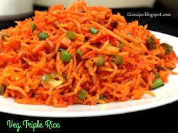 Veg Triple Rice Recipe Book