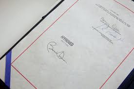 Obama's is 3 letters longer. joe biden says the length of barack obama's signature is shorter than his. The Signed Bill The White House