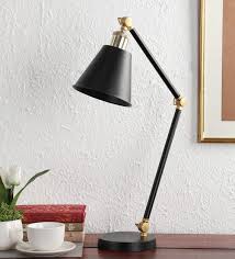 This lamp is very easy to use and it is very adjustable design. Buy Black Metal Study Table Lamp With Metal Base By Craftter Online Study Lamps Study Lamps Lamps And Lighting Pepperfry Product