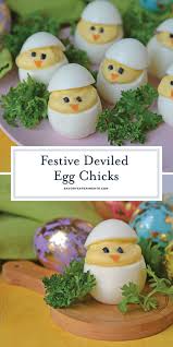 Deviled Egg Chicks Take A Classic Deviled Egg Recipe And Make Them Into Easter Deviled Eggs Easter Deviled Eggs Easter Brunch Food Deviled Eggs Recipe Classic