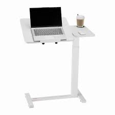 SANODESK Small Rolling Overbed Table Adjustable Height